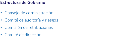 Estructura de Gobierno